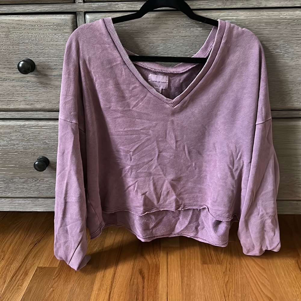 Oversized cropped sweater